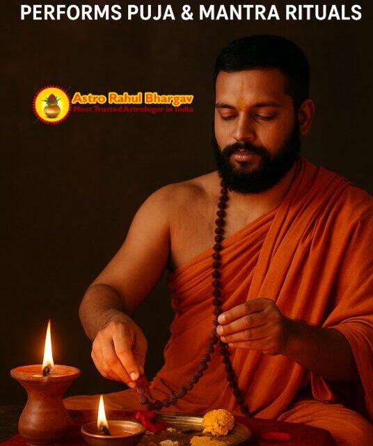 how a vashikaran specialist performs puja and mantra rituals